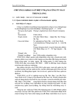 Thiết kế phần mềm quản lý lương công nhân tại Công ty May Thăng Long