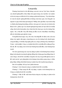 Thực trạng và giải pháp trong vấn đề xây dựng và phát triển thương hiệu tại Công ty cổ phần Kinh Đô miền Bắc