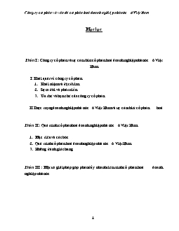Công ty Cổ phần & vấn đề Cổ phần hóa Doanh nghiệp nhà nước ở Việt Nam
