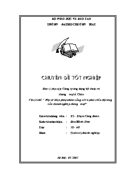 Củng cố & phát triển thị trường tại Công ty ứng dụng & kỹ thuật Thương mại Á Châu