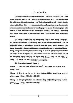 Giải pháp hạn chế rủi ro trong hoạt động tín dụng của Ngân hàng thương Mại Cổ Phần Phương Đông - CN Hà Nội