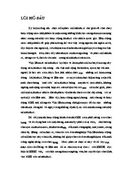 Giải pháp mở rộng hoạt động tín dụng tài trợ Xuất nhập khẩu tại Ngân hàng Ngoại thương Hà Nội