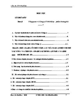 Hạch toán chi phí sản xuất & tính giá thành sản phẩm tại Công ty Dược phẩm Hoàng Hà