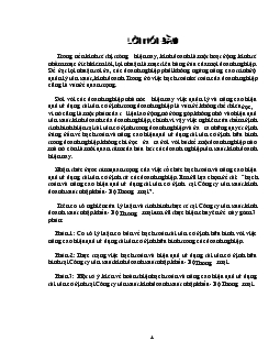 Hạch toán & nâng cao hiệu quả sử dụng tài sản cố định tại Công ty Sản xuất kinh doanh Xuất nhập khẩu - Bộ Thương mại
