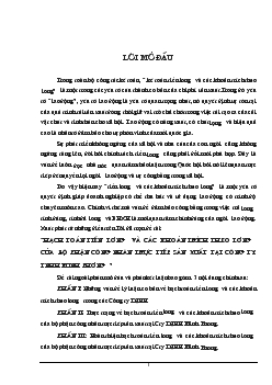 Hạch toán tiền lương & các khoản trích theo lương của công nhân trực tiếp sản xuất tại Công ty TNHH Minh Phương