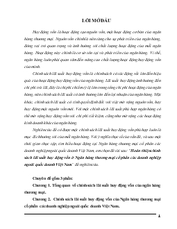 Hoàn thiện chính sách lãi suất huy động vốn ở Ngân hàng thương Mại Cổ phần các doanh nghiệp ngoài quốc doanh Việt Nam