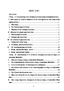 Hoàn thiện công tác Kế toán nguyên vật liệu tại Công ty Cổ phần khoá Minh Khai