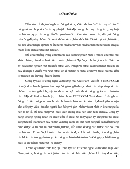 Hoàn thiện hạch toán tiêu thụ thành phẩm và xác định kết quả kinh doanh tại Công ty Đầu tư công nghệ và thương mại Việt Nam