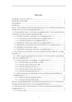 Kế toán chi phí sản xuất & tính giá thành sản phẩm xây lắp tại Xí nghiệp Sông Đà 11/3