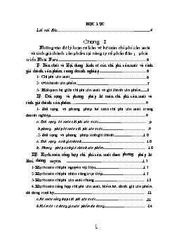 Kế toán chi phí sản xuất & tính giá thành sản phẩm tại Công ty Cổ phần đầu tư phát triển Nhất Nam
