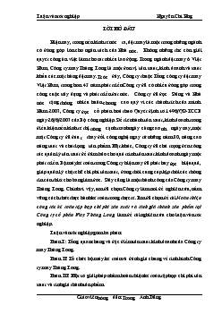 Kế toán chi phí sản xuất và tính giá thành sản phẩm tại Công ty Cổ Phần May Thăng Long