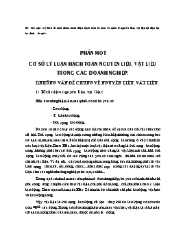 Kế toán nguyên vật liệu, công cụ dụng cụ tại Điện lực Ba Đình Hà Nội