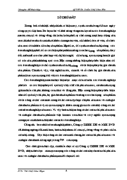 Kế toán thành phẩm & xác định kết quả tiêu thụ thành phẩm tại Công ty TNHH thương mại & Xuất nhập khẩu DVD
