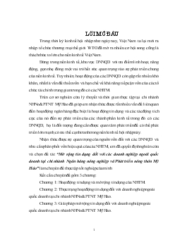 Mở rộng tín dụng đối với các doanh nghiệp ngoài quốc doanh tại chi nhánh Ngân hàng nông nghiệp và phát triển nông thôn Mỹ Hào