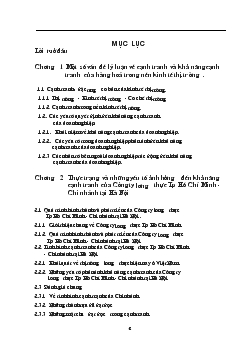 Một số biện pháp nâng cao khả năng cạnh tranh của Công ty Lương thực TP.HCM chi nhánh tại Hà Nội