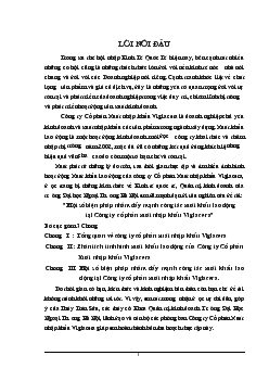 Một số biện pháp nhằm đẩy mạnh công tác Xuất khẩu lao động tại Công ty Cổ phần Xuất nhập khẩu Viglacera