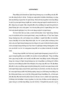 Một số giải pháp nhằm hoàn thiện nghiệp vụ kế toán cho vay tại chi nhánh Ngân hàng Công thương Đống Đa - Hà Nội