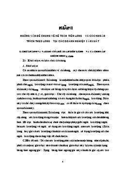 Một số ý kiến nhằm hoàn thiện Kế toán tiền lương các khoản trích theo lương tại Công ty May 2 - HảI Dương