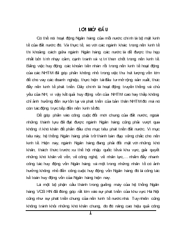 Nâng cao hiệu quả hoạt động Kế toán huy động vốn tại Ngân hàng Ngoại thương Hà Nội