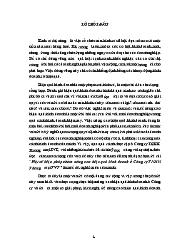 Nâng cao hiệu quả kinh doanh ở Công ty TNHH Thương mại TVT