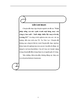Nâng cao sức cạnh tranh mặt hàng may của Công ty Sản xuất - Xuất nhập khẩu Dệt may trên thị trường EU