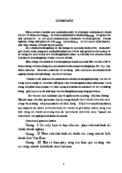 Phân tích tình hình tài chính & giải pháp nhằm nâng cao khả năng tài chính tại Trung tâm du lịch thanh niên Việt Nam