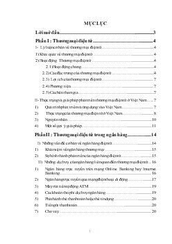 Phát triển thương mại điện tử trong Ngân hàng thương Mại Việt Nam