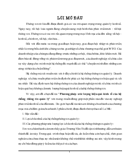 Phương pháp ước lượng hiệu quả kinh tế của hệ thống thông tin quản lý