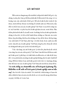 So sánh những ưu nhược điểm của mô hình quản lý phương Tây, Nhật Bản & đề xuất mô hình quản lý doanh nghiệp ở nước ta