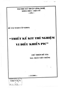 Thiết bị Kit Thí nghiệm vi điều khiển PIC