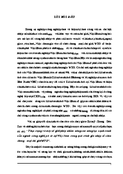 Thực trạng & Một số giải pháp nhằm cao năng lực cạnh tranh của ngành công nghiệp ô tô tại Việt Nam trong quá trình gia nhập WTO