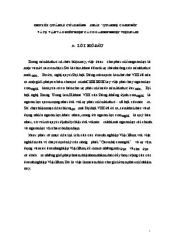 Thuyết quản lý của trường phái Quan hệ con người & sự vận vào điều kiện các doanh nghiệp Việt Nam