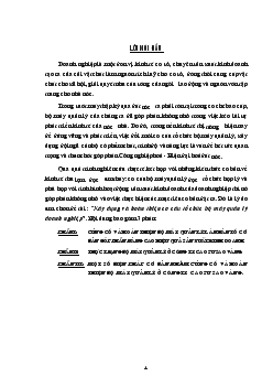 Xây dựng & hoàn thiện cơ cấu tổ chức bộ máy quản lý Doanh nghiệp tại Công ty Cao su Sao Vàng
