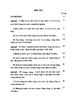 Xuất khẩu hàng my mặc tại Tổng Công ty dệt may Việt Nam