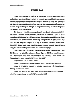 Chiến lược kinh doanh của Công ty Thương mại HN từ nay đến 2010