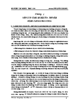 Công nghệ truyền dộng của ăn dao máy doa