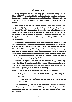 Công nghiệp hóa - Hiện đại hóa nông thôn