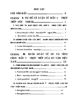 Đầu tư trực tiếp nước ngoài (FDI)