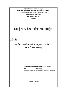 Điều khiển từ xa quạt bằng tia hồng ngoại