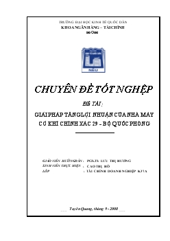 Giải pháp tăng lợi nhuận của Nhà máy Cơ khí chính xác 29