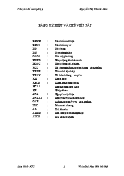 Hạch toán chi phí sản xuất và tính giá thành sản phẩm xây lắp tại Xí nghiệp May xuất khẩu Thanh Trì