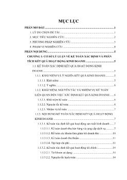 Hoạch Toán Và Phân Tích Kết Quả Kinh Doanh Tại Công Ty Dược An Giang