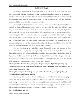 Hoàn thiện công tác thẩm định tín dụng trong hoạt động cho vay tại Ngân hàng Ngoại Thương Hà Nội