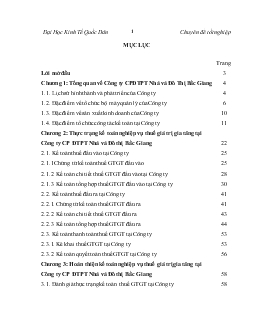 Hoàn thiện kế toán nghiệp vụ thuế giá trị gia tăng (GTGT) tại Công ty cổ phần ĐTPT Nhà và Đô thị Bắc Giang