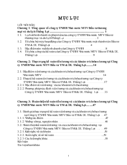 Hoàn thiện kế toán tiền lương và các khoản trích theo lương tại Công ty TNHH Nhà nước một thành viên Đầu tư thương mại và Du lịch Thắng Lợi