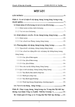 Hoàn thiện thang, bảng lương cho Trung tâm Nội Thất Học Đường trực thuộc Công ty cổ phần Thiết bị Giáo dục I
