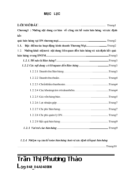 Kế toán bán hàng và xác định kết quả bán hàng tại Công ty TNHH Đầu tư và Hợp tác Phát triển Hòa Thuận Phát