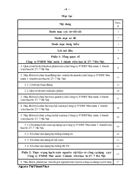 Kế toán nguyên vật liệu và công cụ dụng cụ tại Công ty TNHH Nhà nước 1 thành viên bao bì 27- 7 Hà Nội