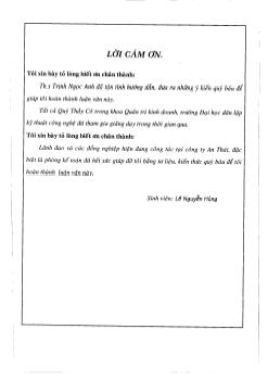 Kế toán quá trình mua, bán hàng hóa và xác định kết quả kinh doanh tại Công ty An Thái