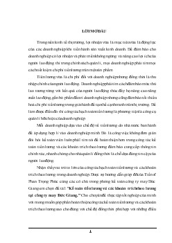 Kế toán tiền lương vá các khoản trích theo lương tại Công ty may Đức Giang
